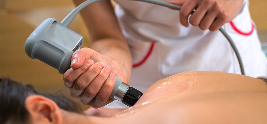 Shockwave table used for Shockwave therapy at Dynamic Chiropractic in Louisville